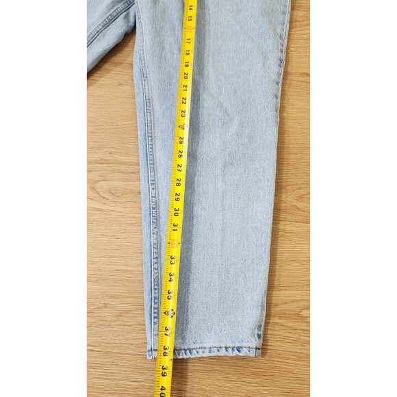 Levis 522 Jeans Womens 20 S Light Wash Tapered Fit Made In USA 36x29 Vintage - Picture 8 of 14